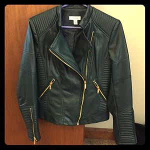 Calvin Klein Faux Leather Moto Jacket